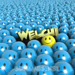 welchi in Special Smileys style - 3D name wallpaper