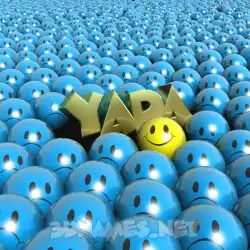 yada in Special Smileys style - 3D name wallpaper