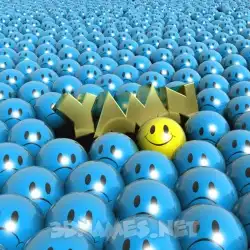 yamn in Special Smileys style - 3D name wallpaper