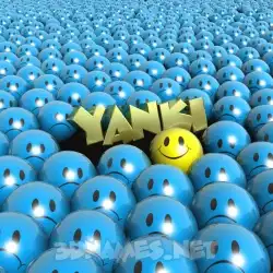 yanki in Special Smileys style - 3D name wallpaper