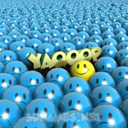 yaqoop in Special Smileys style - 3D name wallpaper