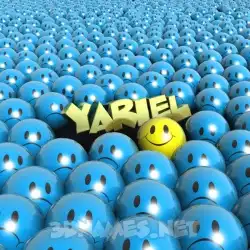 yariel in Special Smileys style - 3D name wallpaper
