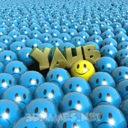 yaub in Special Smileys style - 3D name wallpaper