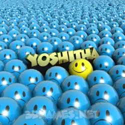 yoshitha in Special Smileys style - 3D name wallpaper