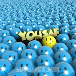 yousaf in Special Smileys style - 3D name wallpaper