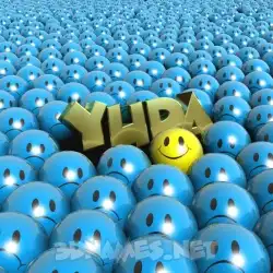 yuda in Special Smileys style - 3D name wallpaper
