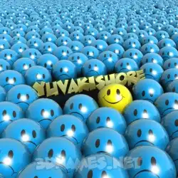 yuvakishore in Special Smileys style - 3D name wallpaper