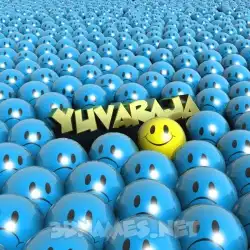 yuvaraja in Special Smileys style - 3D name wallpaper