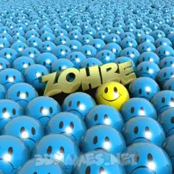 zohre in Special Smileys style - 3D name wallpaper