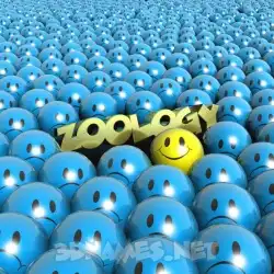 zoology in Special Smileys style - 3D name wallpaper