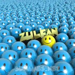zulfan in Special Smileys style - 3D name wallpaper