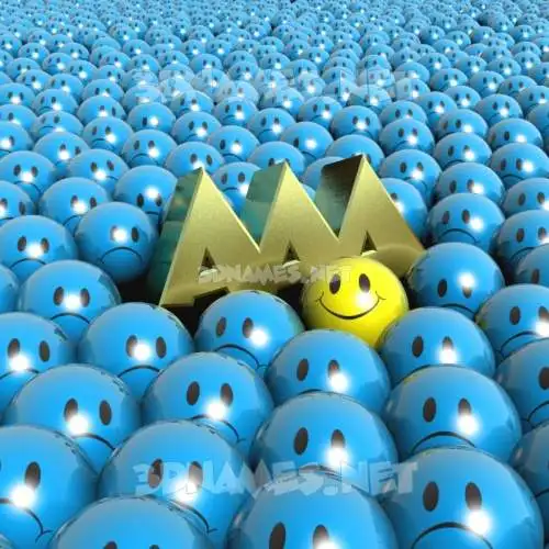 aaa in Special Smileys style - 3D name wallpaper