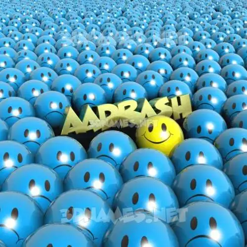 aadrash in Special Smileys style - 3D name wallpaper