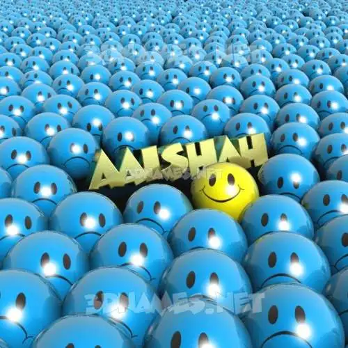 aaishah in Special Smileys style - 3D name wallpaper