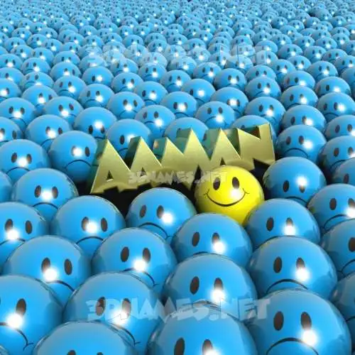 aaman in Special Smileys style - 3D name wallpaper