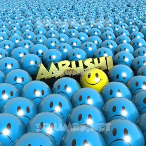 aarushi in Special Smileys style - 3D name wallpaper