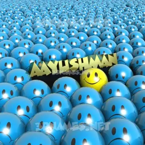 aayushman in Special Smileys style - 3D name wallpaper