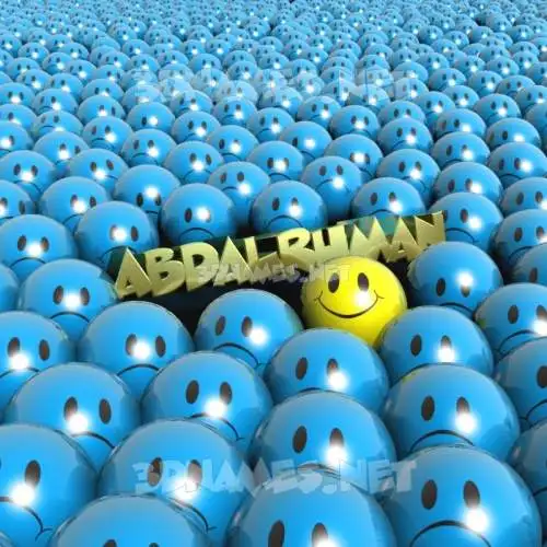 abdalrhman in Special Smileys style - 3D name wallpaper