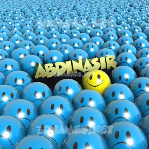 abdinasir in Special Smileys style - 3D name wallpaper