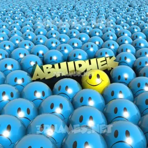 abhidhek in Special Smileys style - 3D name wallpaper