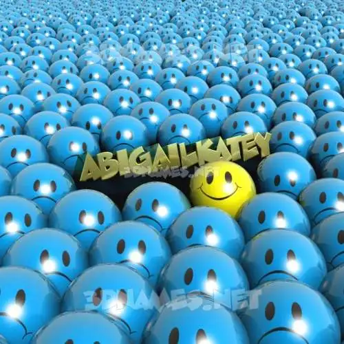 abigailkatey in Special Smileys style - 3D name wallpaper