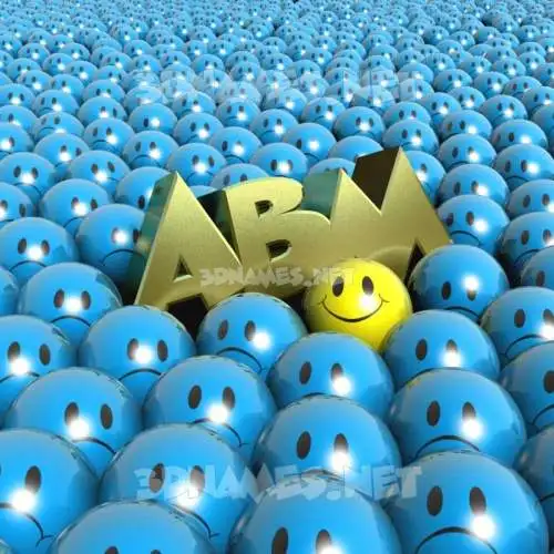 abm in Special Smileys style - 3D name wallpaper