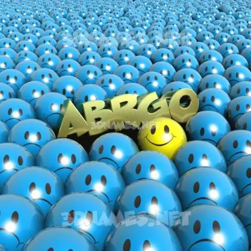 abrgo in Special Smileys style - 3D name wallpaper