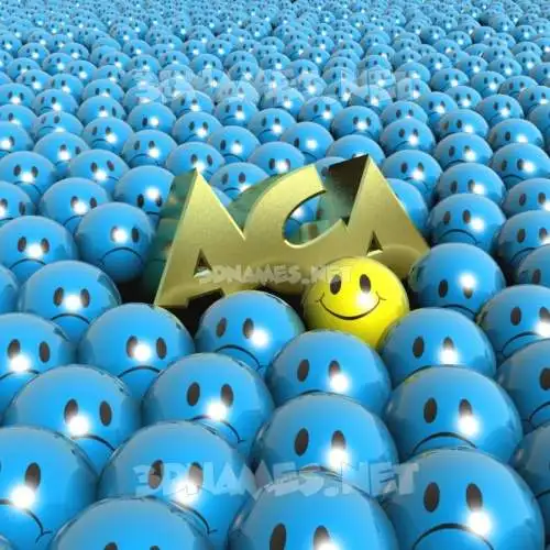 aca in Special Smileys style - 3D name wallpaper