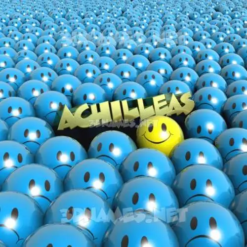 achilleas in Special Smileys style - 3D name wallpaper achilleas in Special Smileys style - 3D name wallpaper