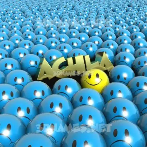 achla in Special Smileys style - 3D name wallpaper