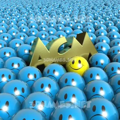 acm in Special Smileys style - 3D name wallpaper