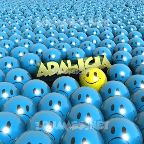 adalicia in Special Smileys style - 3D name wallpaper