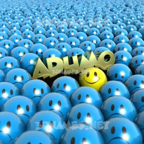 adumo in Special Smileys style - 3D name wallpaper