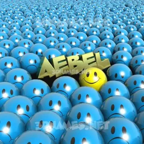 aebel in Special Smileys style - 3D name wallpaper