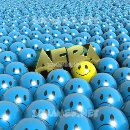 afra in Special Smileys style - 3D name wallpaper