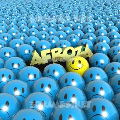 afroza in Special Smileys style - 3D name wallpaper