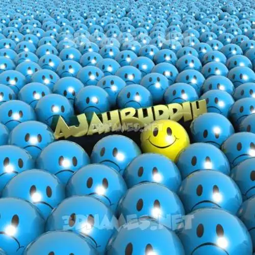 ajahruddih in Special Smileys style - 3D name wallpaper
