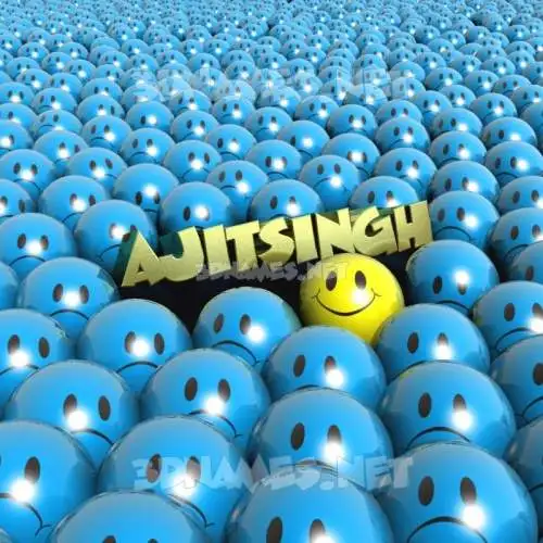 ajitsingh in Special Smileys style - 3D name wallpaper