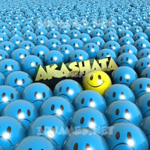 akashata in Special Smileys style - 3D name wallpaper