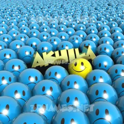 akhila in Special Smileys style - 3D name wallpaper