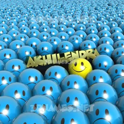 akhilendra in Special Smileys style - 3D name wallpaper