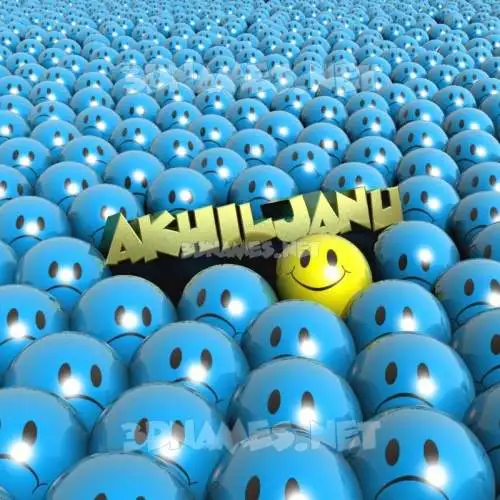 akhiljanu in Special Smileys style - 3D name wallpaper