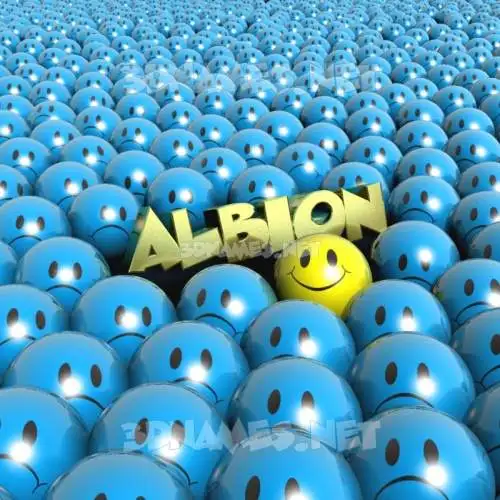 albion in Special Smileys style - 3D name wallpaper