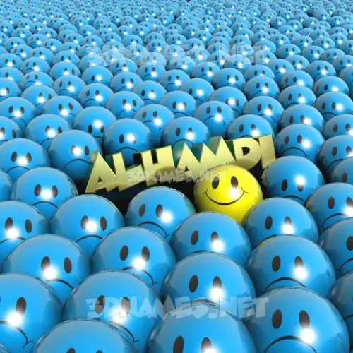 alhamdi in Special Smileys style - 3D name wallpaper