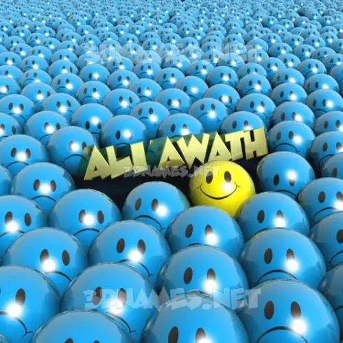 ali awath in Special Smileys style - 3D name wallpaper