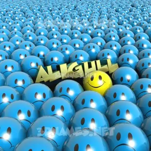 aligull in Special Smileys style - 3D name wallpaper