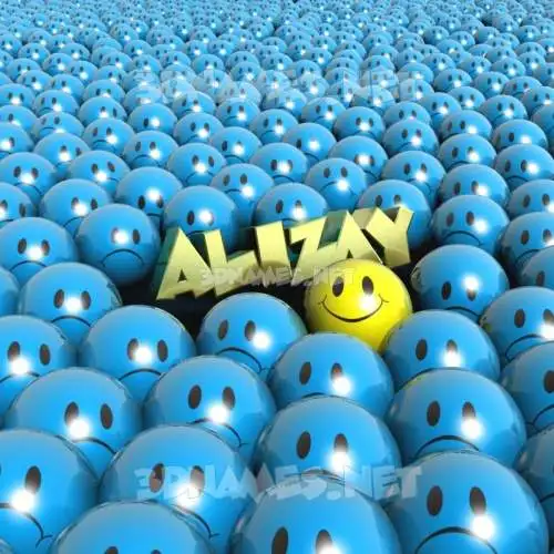 alizay in Special Smileys style - 3D name wallpaper