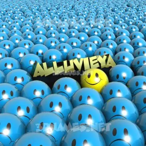 alluvieya in Special Smileys style - 3D name wallpaper