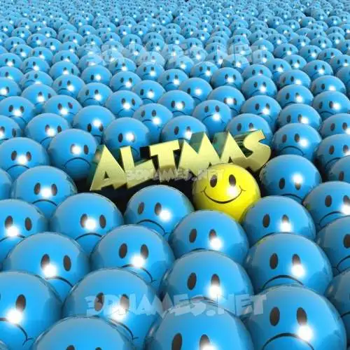 altmas in Special Smileys style - 3D name wallpaper