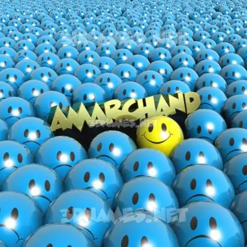 amarchand in Special Smileys style - 3D name wallpaper